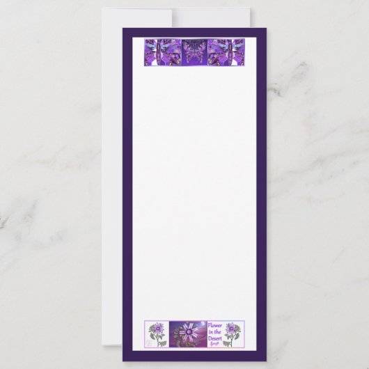 砂漠の花とP蝶31カード 案内状 (裏面)