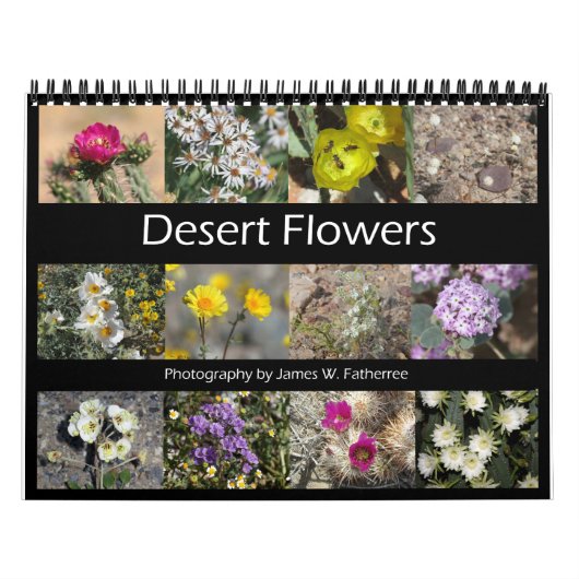 砂漠の花の壁カレンダー(J.W.)お父さん。 カレンダー (カバー)