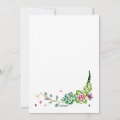 砂漠の花の宗教 招待状 (裏面)