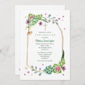 砂漠の花の宗教 招待状 (正面/裏面)