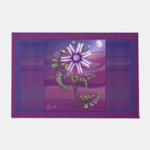 砂漠の花ドアマット