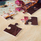 砂漠の花ネバダ。クリスマスグリーティング ジグソーパズル (側面)