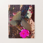 砂漠の花ネバダ。クリスマスグリーティング ジグソーパズル (縦)