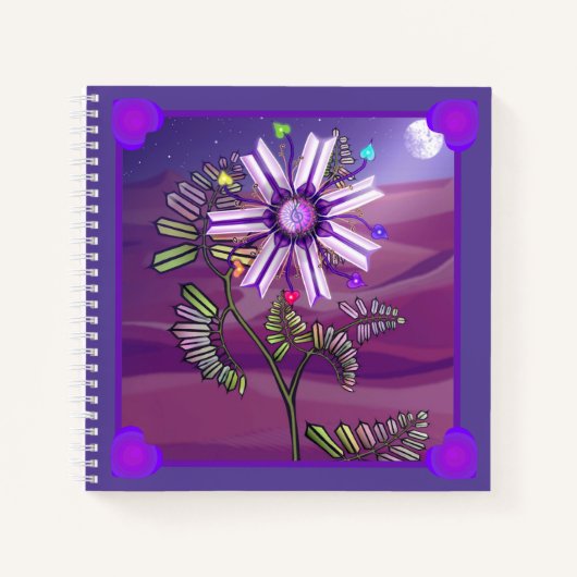 砂漠の花ノートブック ノートブック (正面)