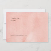 砂漠の花嫁さまと週末の予定表の招待状 招待状 (裏面)