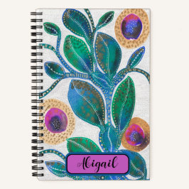 砂漠の花、あなたの名前で、水の色のアートワーク ノートブック