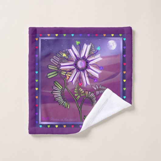 砂漠の花 ウォッシュタオル (ウォッシュタオル)