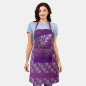砂漠の花 エプロン (着用した状態)