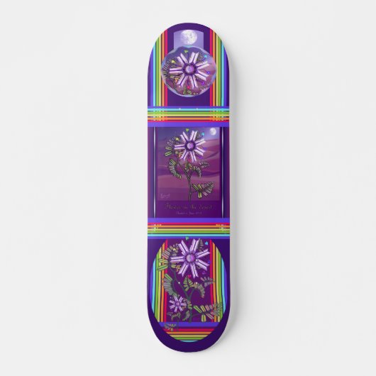 砂漠の花 スケートボード (正面)