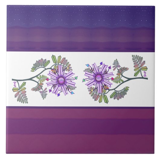 砂漠の花 タイル (正面)