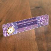 砂漠の花 デスクネームプレート (側面)