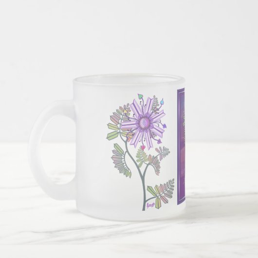 砂漠の花 フロストグラスマグカップ (左)