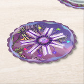 砂漠の花 ペーパーコースター (アングル)