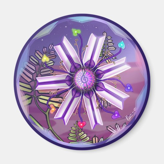 砂漠の花 マグネット (正面)