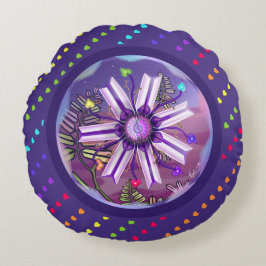 砂漠の花 ラウンドクッション