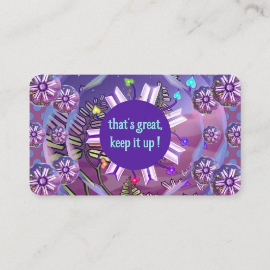 砂漠の花 名刺 (裏面)