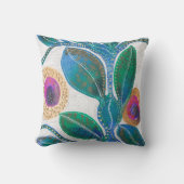 砂漠の花，水彩，オリジナルアートモダン, クッション (正面)