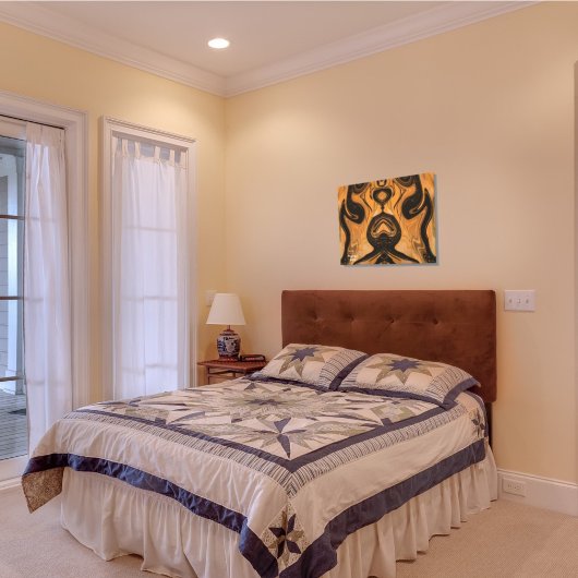 砂漠の茶色の抽象的なストレッチキャンバスプリント キャンバスプリント