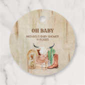 砂漠の西部 赤ちゃん 男の子 コウボーイ フェイバータグ (裏面)