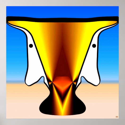 砂漠の視野ポスター ポスター (正面)