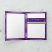 砂漠の誕生日カードの花 カード (内部)