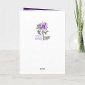 砂漠の誕生日カードの花 カード (裏面)