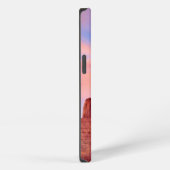 砂漠の谷を強い風で覆う iPhoneケース (右側面)