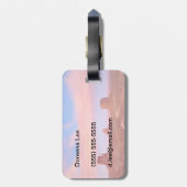 砂漠の谷上の強風 ラゲッジタグ (裏面縦)