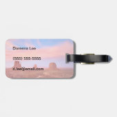 砂漠の谷上の強風 ラゲッジタグ (裏面横)