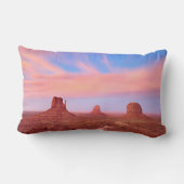砂漠の谷上の強風 ランバークッション (裏面)