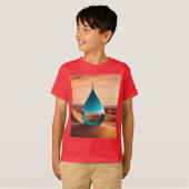砂漠の赤いTシャツ – 砂の中の希望» Tシャツ (正面フル)
