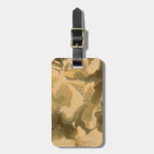 砂漠の迷彩柄のデザイン ラゲッジタグ (正面縦)
