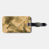 砂漠の迷彩柄のデザイン ラゲッジタグ (裏面横)