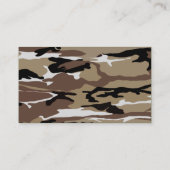 砂漠の迷彩柄ドッグタグ 名刺 (裏面)
