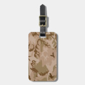 砂漠の迷彩柄 ラゲッジタグ (正面縦)