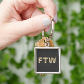 砂漠の迷彩柄KeychainのFTW キーホルダー (手)