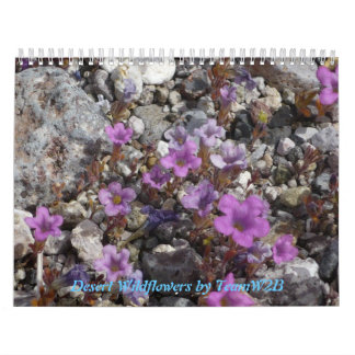 砂漠の野生の花Calander カレンダー