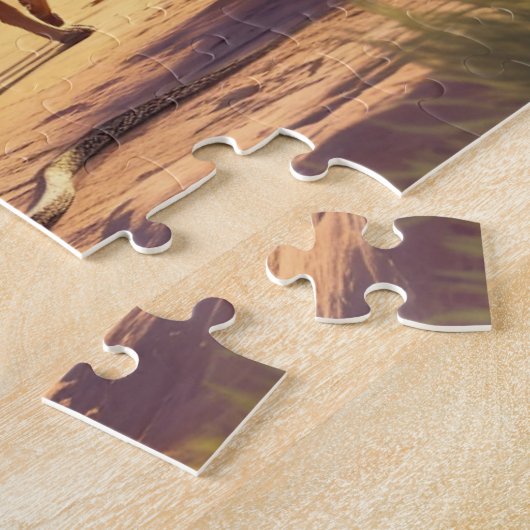 砂漠の野生生物 ジグソーパズル (側面)