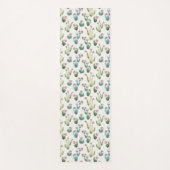 砂漠の開花のステップ|ピンクパターン ヨガマット (正面)