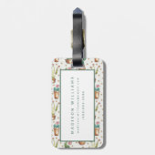 砂漠の開花のステップ|花パターン ラゲッジタグ (裏面縦)