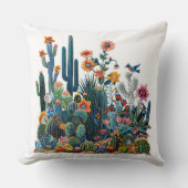 砂漠の開花緑豊かなミラージュ クッション (正面)