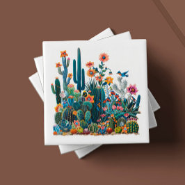 砂漠の開花緑豊かなミラージュ タイル