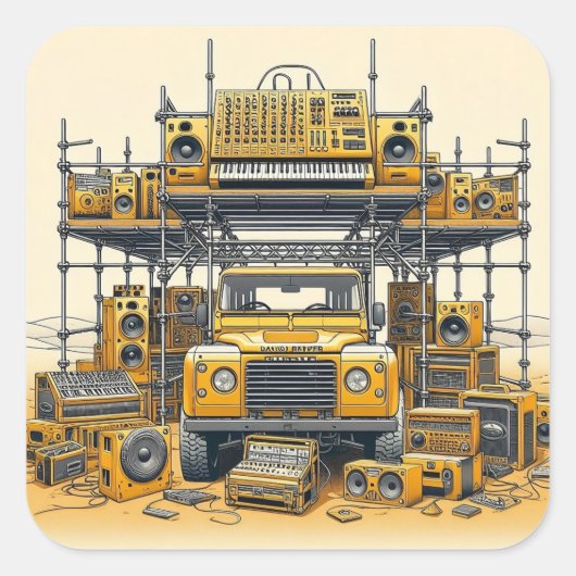 砂漠の防衛者 スクエアシール (正面)