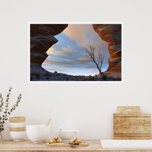 砂漠の雪 ポスター (キッチン)