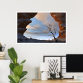 砂漠の雪 ポスター (ホームオフィス)