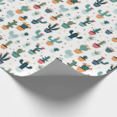 砂漠の雰囲気: Vintによるサボテンをテーマにした包装紙 ラッピングペーパー (角)