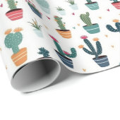 砂漠の雰囲気: Vintによるサボテンをテーマにした包装紙 ラッピングペーパー (ロールコーナー)