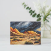 砂漠の雷雨 ポストカード (スタンド正面)