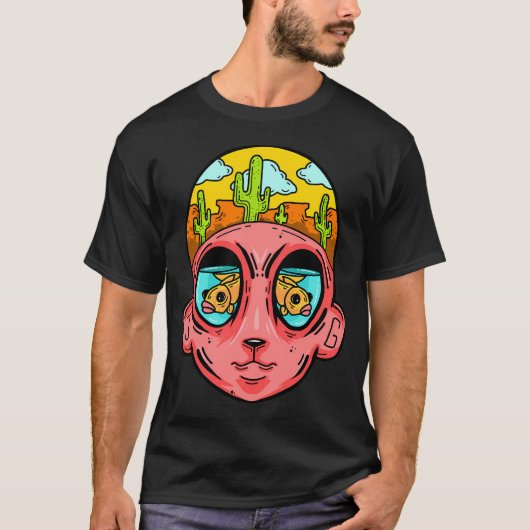 砂漠の頭 Tシャツ (正面)