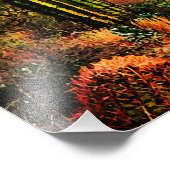 砂漠の風光明媚な紫色の迷信の山の夕日 フォトプリント            (角)